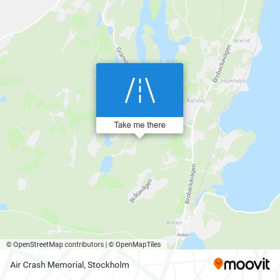 Air Crash Memorial map