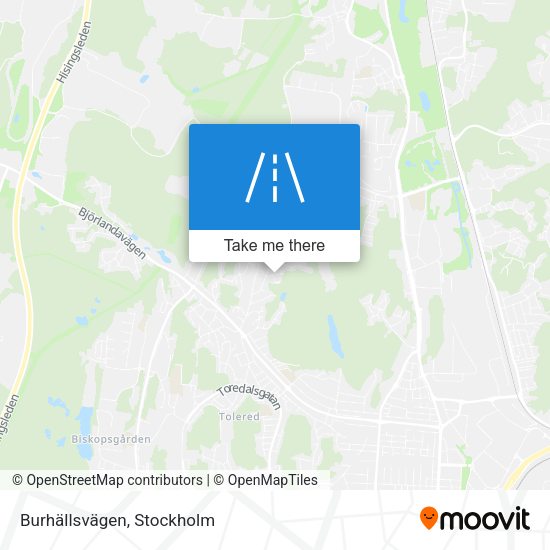 Burhällsvägen map
