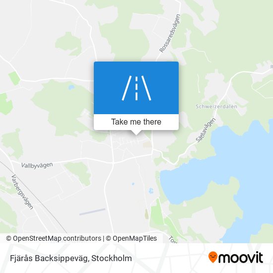 Fjärås Backsippeväg map