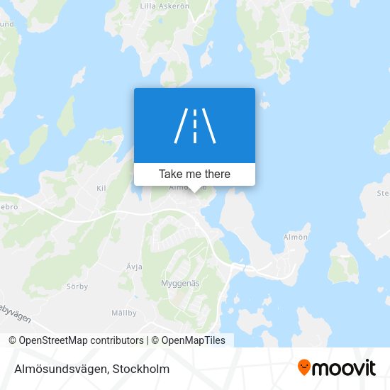Almösundsvägen map