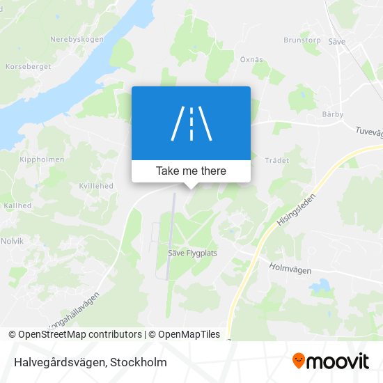 Halvegårdsvägen map