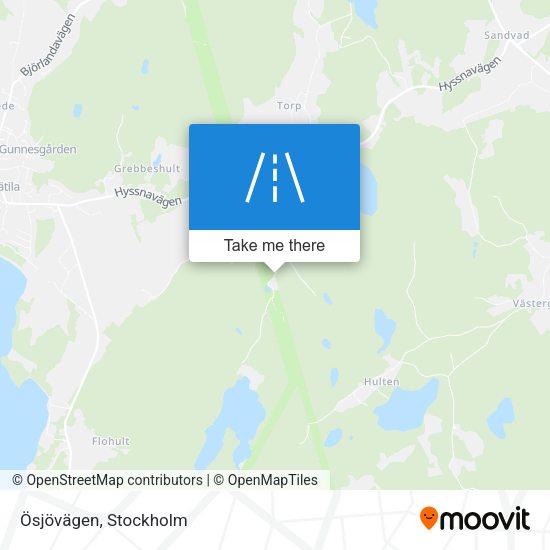 Ösjövägen map