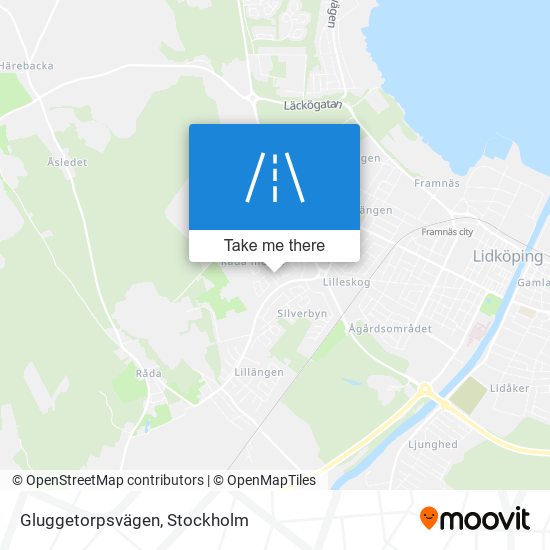 Gluggetorpsvägen map