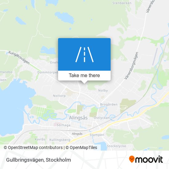 Gullbringsvägen map