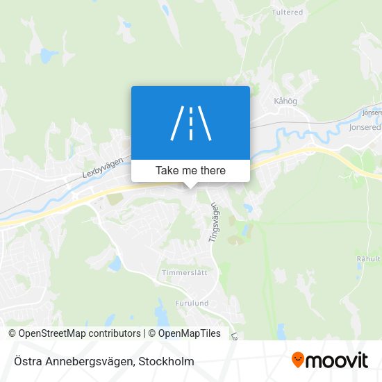 Östra Annebergsvägen map