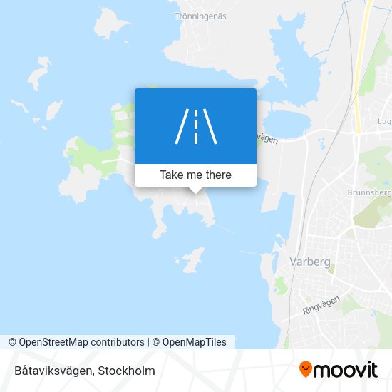 Båtaviksvägen map