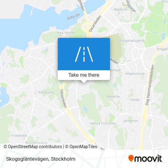 Skogsgläntevägen map