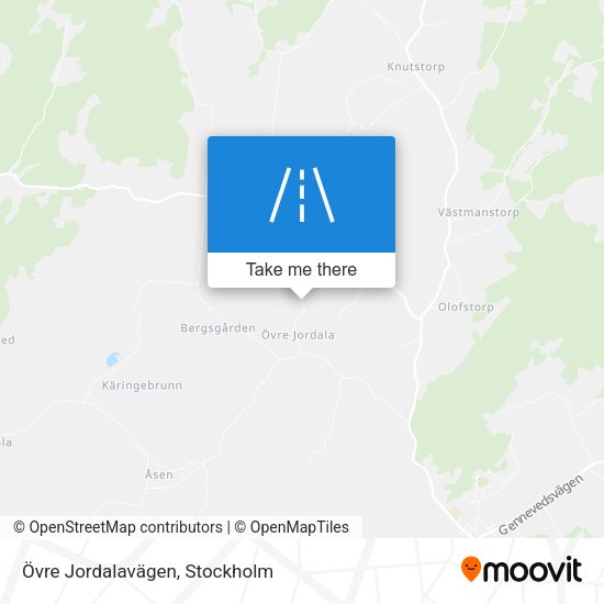 Övre Jordalavägen map