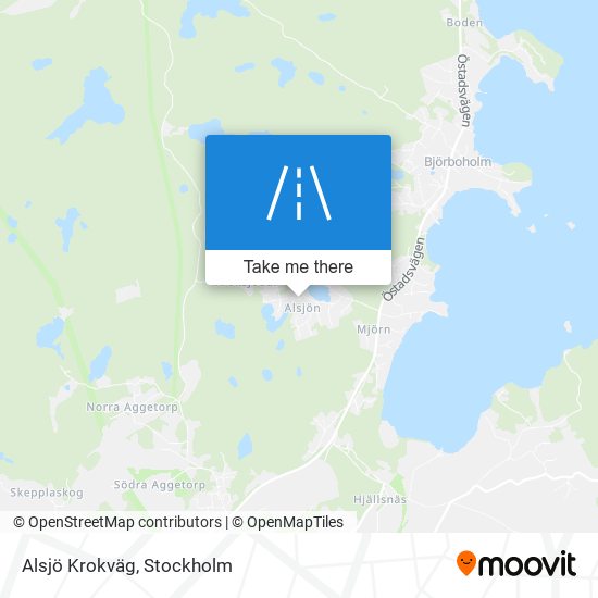 Alsjö Krokväg map