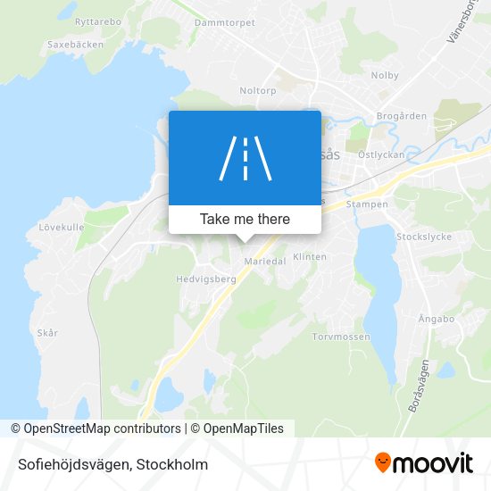 Sofiehöjdsvägen map