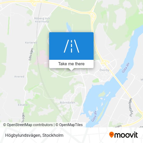 Högbylundsvägen map