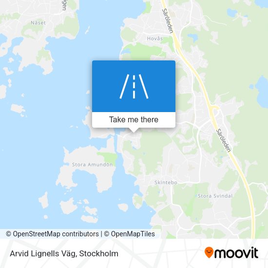 Arvid Lignells Väg map