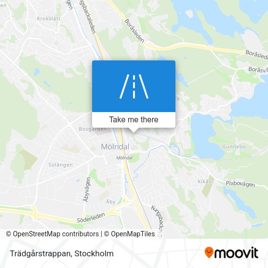 Trädgårstrappan map