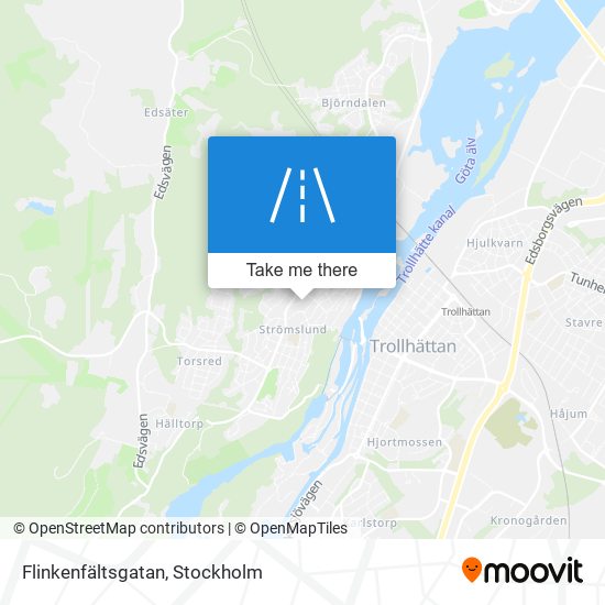 Flinkenfältsgatan map
