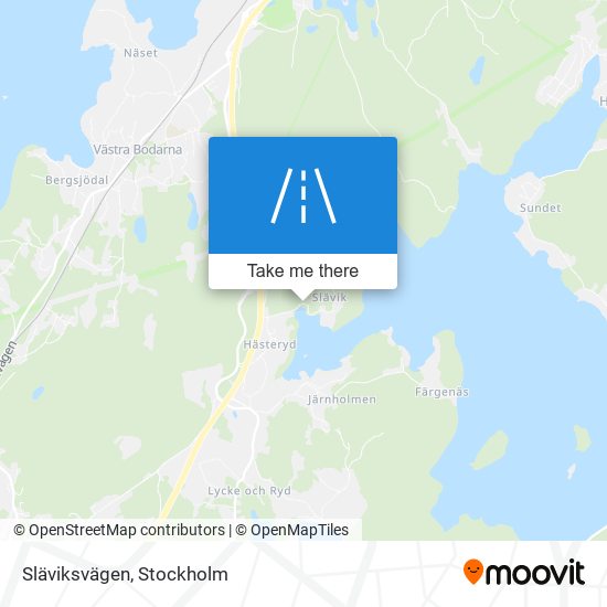 Släviksvägen map