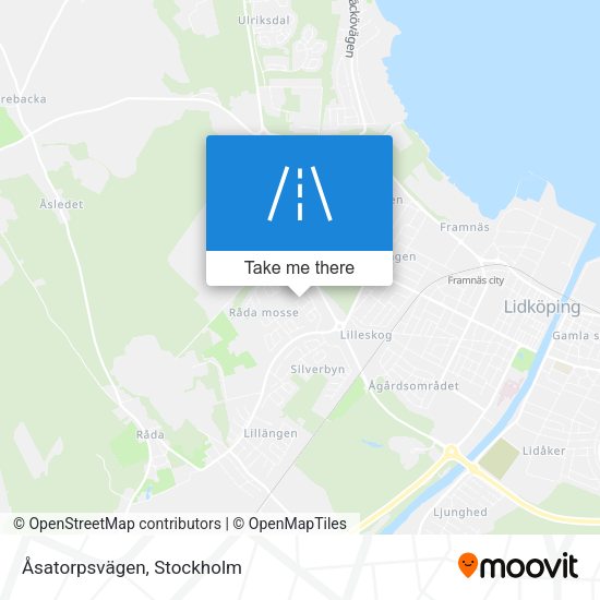 Åsatorpsvägen map