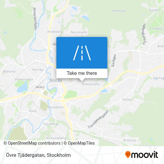 Övre Tjädergatan map