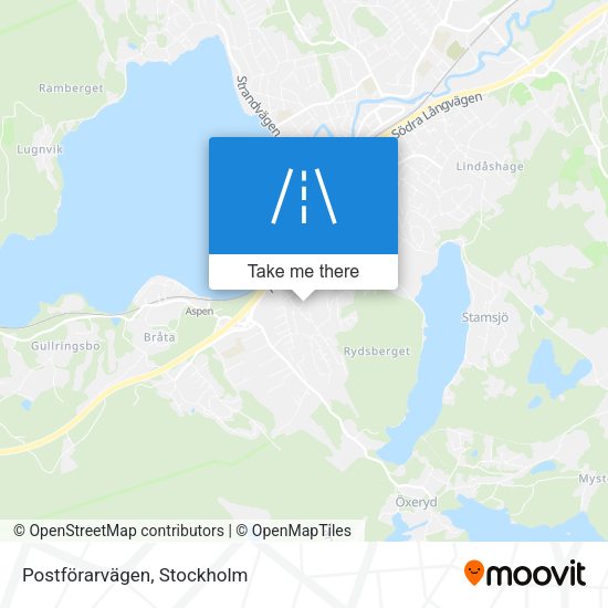 Postförarvägen map