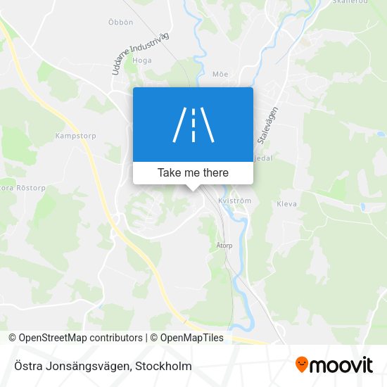Östra Jonsängsvägen map