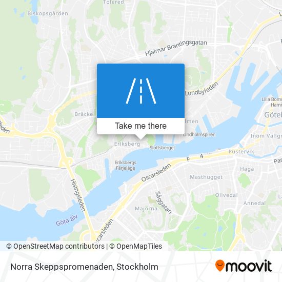 Norra Skeppspromenaden map