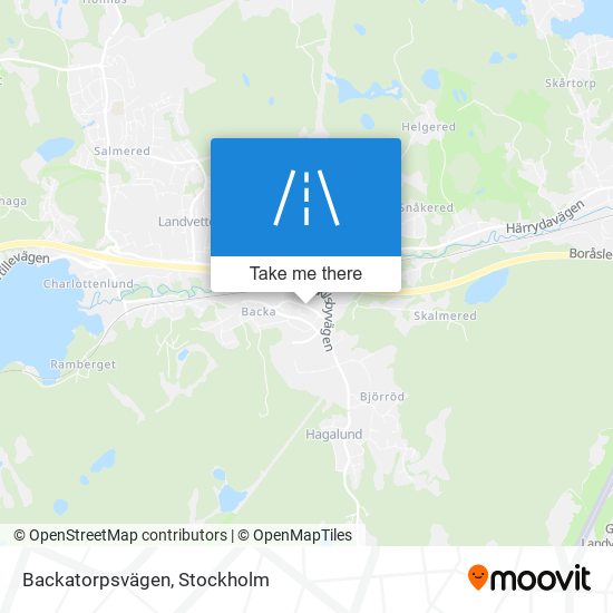 Backatorpsvägen map