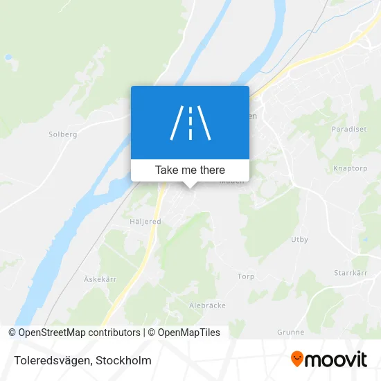 Toleredsvägen map