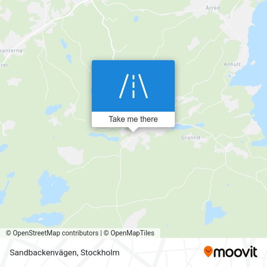 Sandbackenvägen map