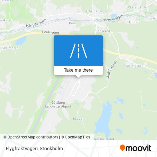 Flygfraktvägen map