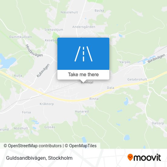 Guldsandbivägen map