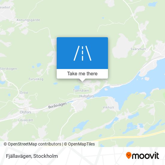 Fjällavägen map