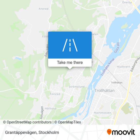 Grantäppevägen map