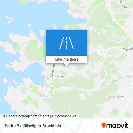 Södra Byfjällsvägen map