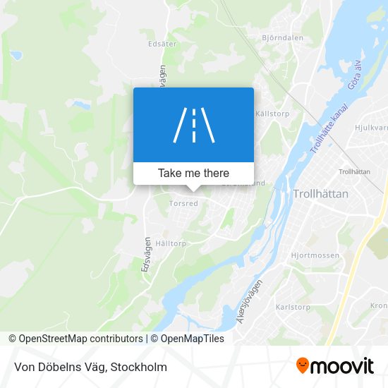 Von Döbelns Väg map