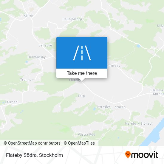 Flateby Södra map