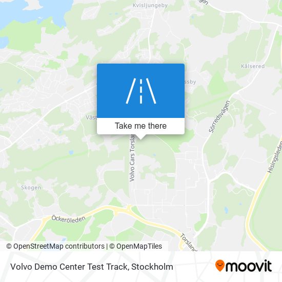 Volvo Demo Center Test Track map