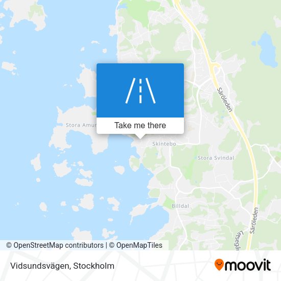 Vidsundsvägen map