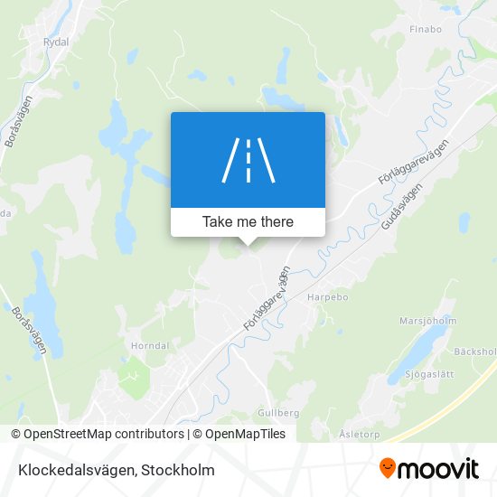 Klockedalsvägen map