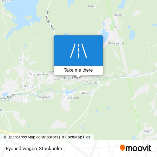 Ryahedsvägen map