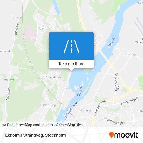 Ekholms Strandväg map