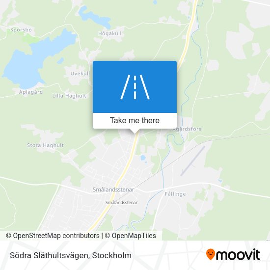 Södra Släthultsvägen map