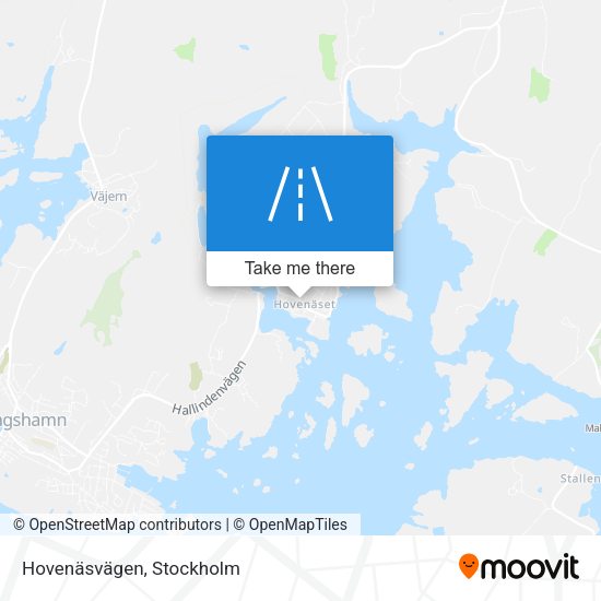 Hovenäsvägen map