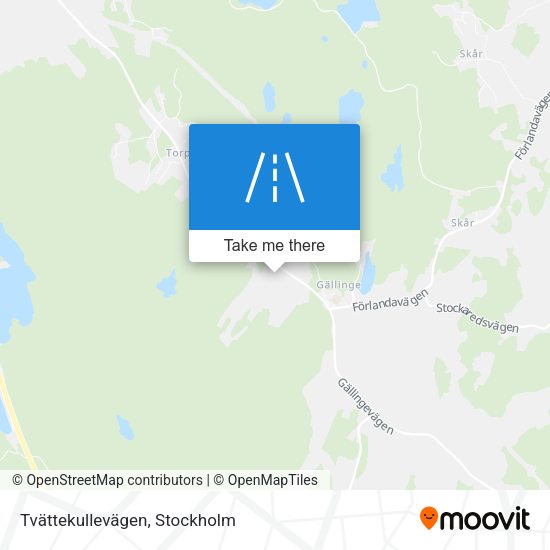 Tvättekullevägen map