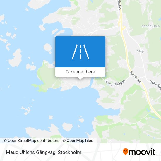 Maud Uhlens Gångväg map