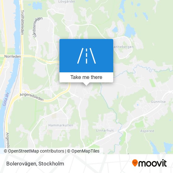 Bolerovägen map