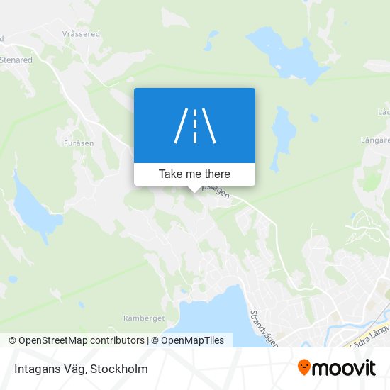 Intagans Väg map