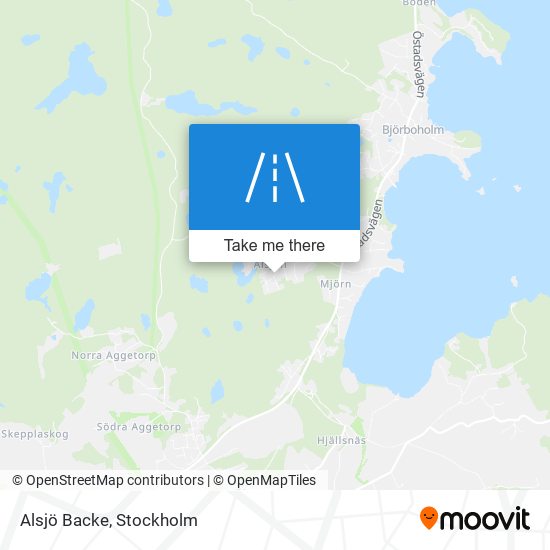 Alsjö Backe map