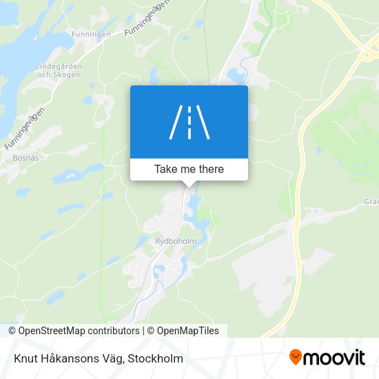 Knut Håkansons Väg map