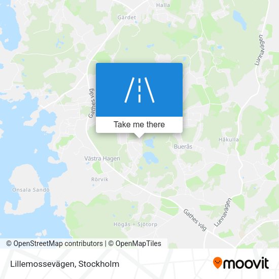 Lillemossevägen map