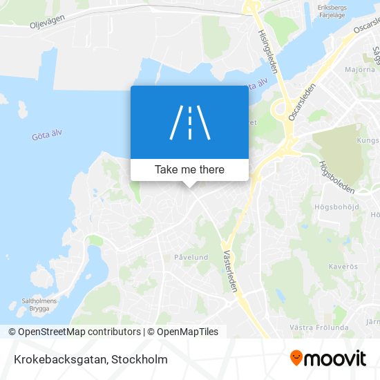 Krokebacksgatan map