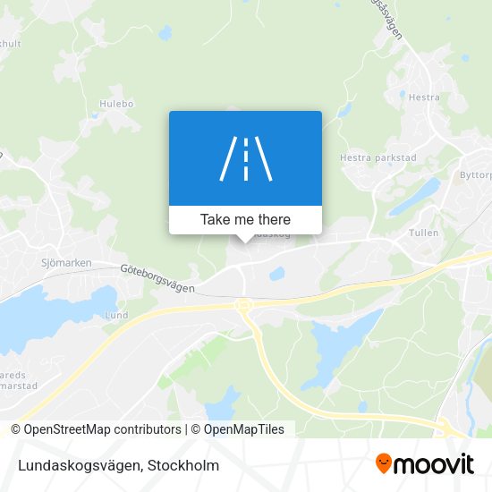 Lundaskogsvägen map